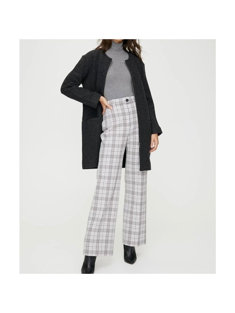 Wilfred Banville Merino Wool Jacket Coat Heather Black XS